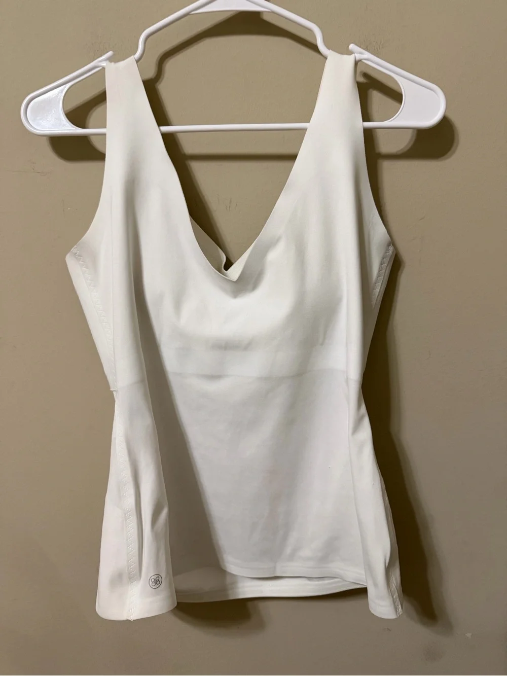 HoneyLove liftwear tank V-Neck Shaping white Camisole large NWOT